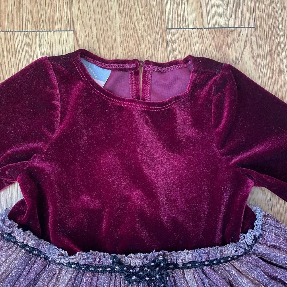 pastourelle by pippa & julie velvet shimmer holiday dress
